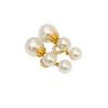 Elegant Pearl and Cubic Zirconia Stud Earrings: Versatile Two-Way Style for a Chic and Fashionable Look
