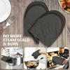 Anti-slip Kitchen Oven Gloves High Heat Resistant Baked Protective Gloves Oven Mitts with Hanging Loop For Baking Cooking