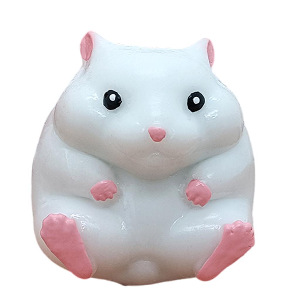 Popular Squeeze Toy TPR Stretchy Hamster Stress Toy Hand Press Squeezable Animal Pressure Release Toy ADD Favor Gift