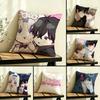 P-Virtual Strangers Cushion Cover Linen Double-Sided Pillowcase Sofa Cushion Cover Multi-Size Home Decor