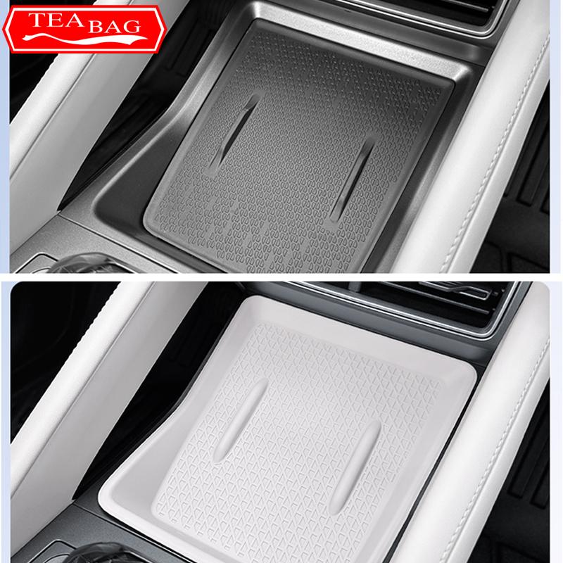 For BYD Yuan Pro Yuan UP EV 2024 Car Silicone Wireless Charging Anti-slip Mat Center Control Cup Slot Box Auto Accessories