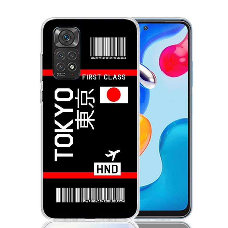 Airline Ticket Barcode Phone Case For Xiaomi Redmi Note 15 14 13 12S 12 Pro Plus 11S 11E 11 11T 10S 10 Art Soft Pattern Cover Re