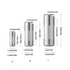 Portable Waterproof Pills Box Stainless Steels Pocket Keychain Pills Holder Light Weight Travel Case Medicine Bottles
