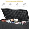 Deck Box Extra Large, Outdoor Storage Box Lockable, Patio Storage Box Waterproof and UV Resistant, 440lbs Load Capacity for Gar