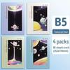 Soft Leather Student Notebook - A5/B5 Lined, Thick Cartoon Diary