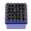 36pcs 6mm Carbon Steel Number Capital Letter Stamp Punch Set for Metal Wood Leather Plastic