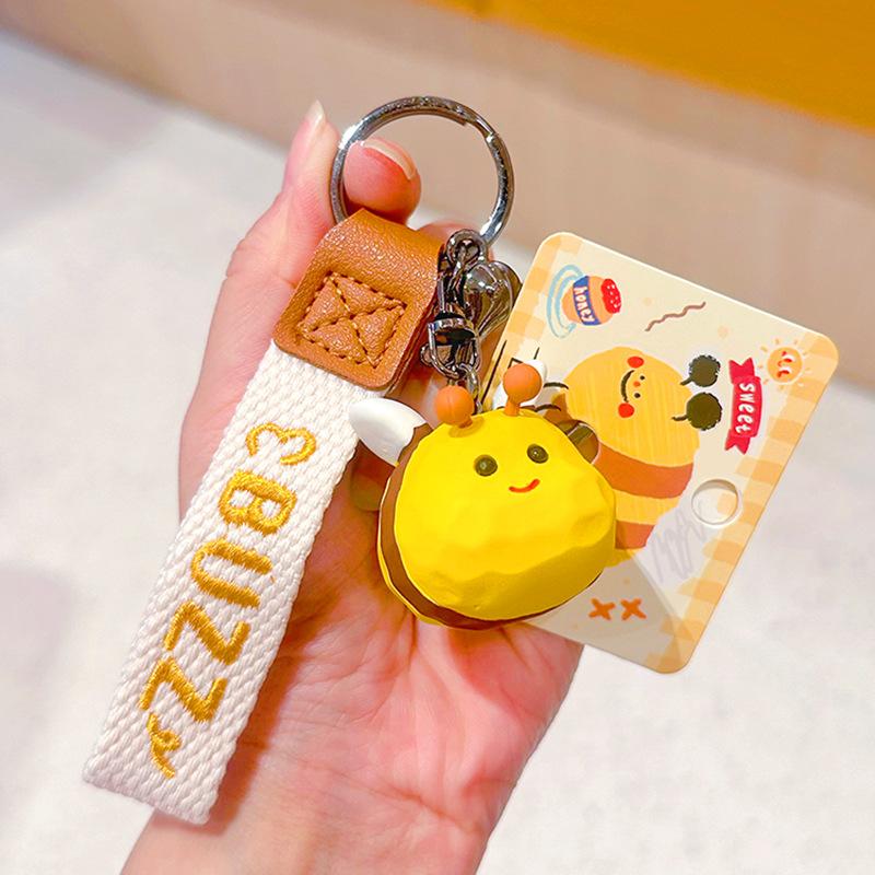 Little Bee Projection Camera Keychain Feitian Little Bee Unzip Keychain Multifunctional Flashlight Pendant