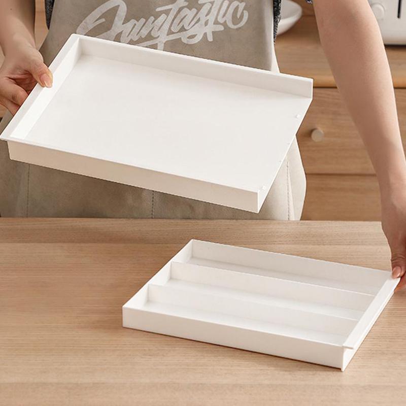 Adjustable Flatware Tray Cutlery Holder Silverware Drawer Organizer Expandable Cutlery Organizer Utensil Tray For Kitchen