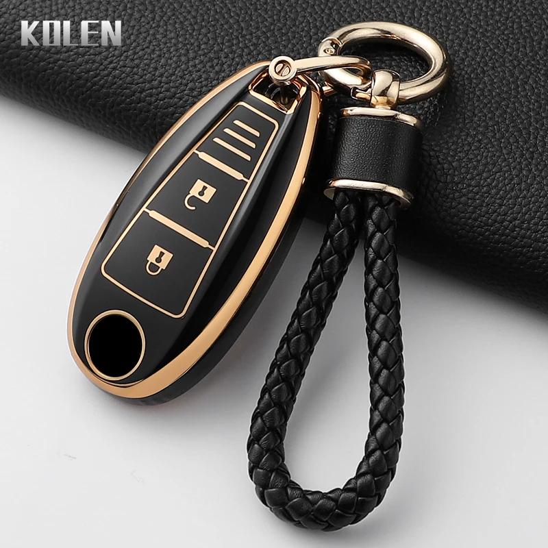 Fashion Tpu Car Key Case Cover For Suzuki Vitara Swift Ignis Kizashi Sx4 Baleno Ertiga Samurai S-Cross Protected Keychain Shell