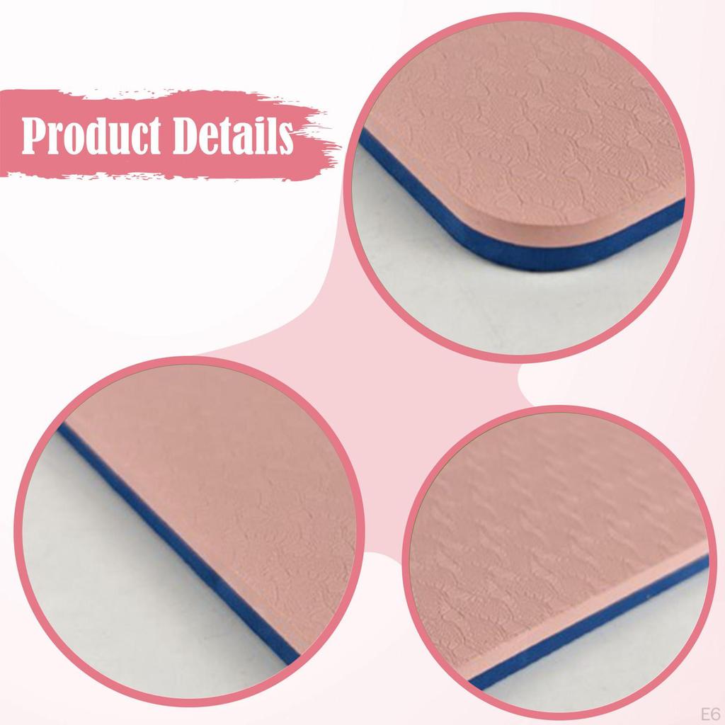 2 stycken Pilatesmattor Knäskydd Mångsidiga Tillbehör Halkfria Träning för Träningspass