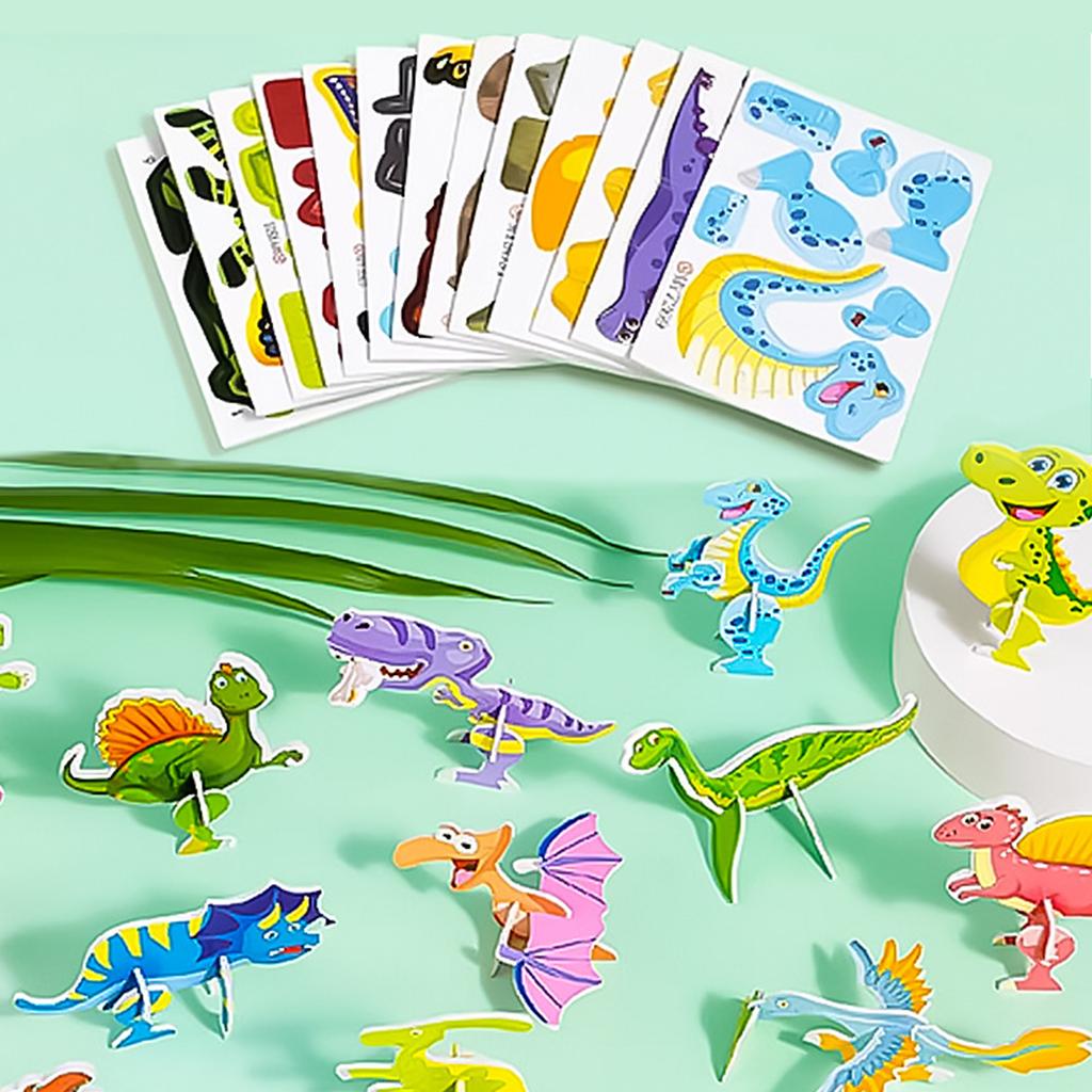 25 STÜCKE/Set Buntes Puzzle Spielzeug Cartoon Tier Thema Puzzle Block Lernspielzeug für Kinder Hand-Auge-Koordination Spielzeug