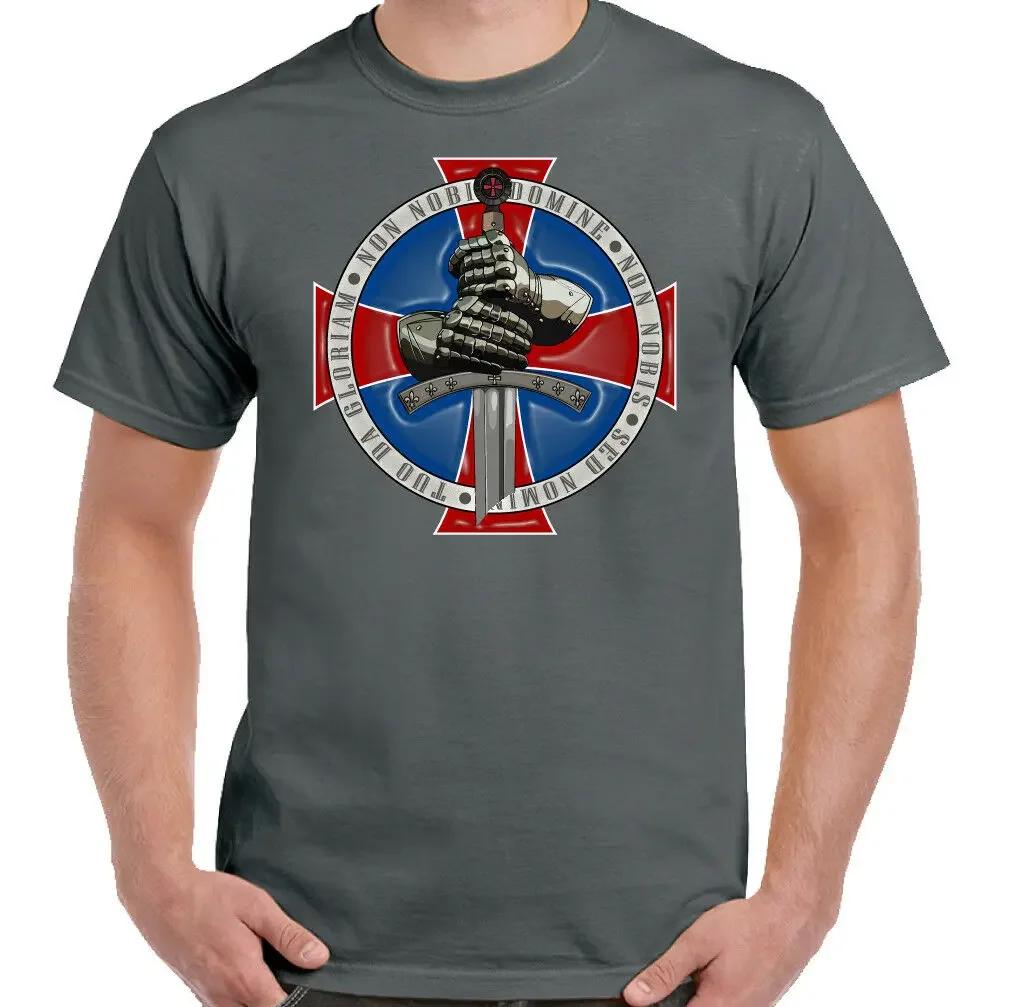 Knights Templar The Crusader Cross Badge TShirt 100 Cotton ONeck Summer Short Sleeve Casual Unisexs Tshirt Size S3XL