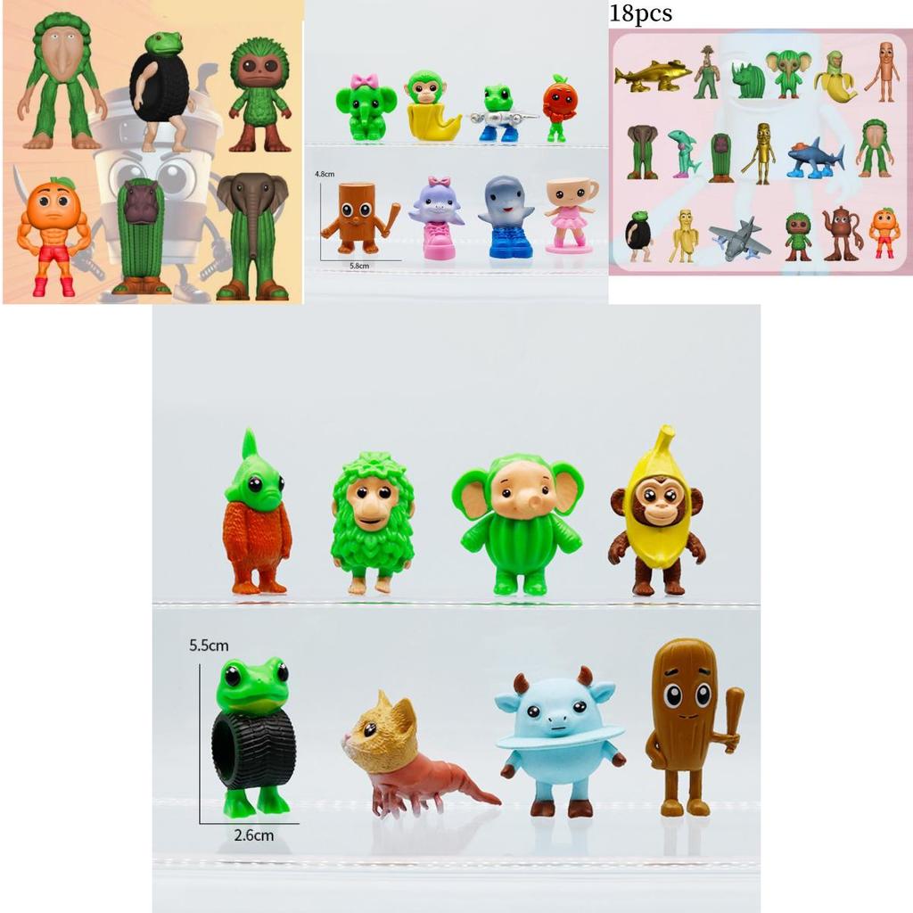 Italian Brainrot Al Pvc Mythical Creatures Figure Set With Collectible Design For Fantasy Enthusiasts