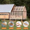 Telo Impermeabile Trasparente 2X2M 3X3M 4X4M Vela Ombreggiante Triangolare Impermeabile e Anti-UV Copertura Tenda da Esterno per Patio Giardino