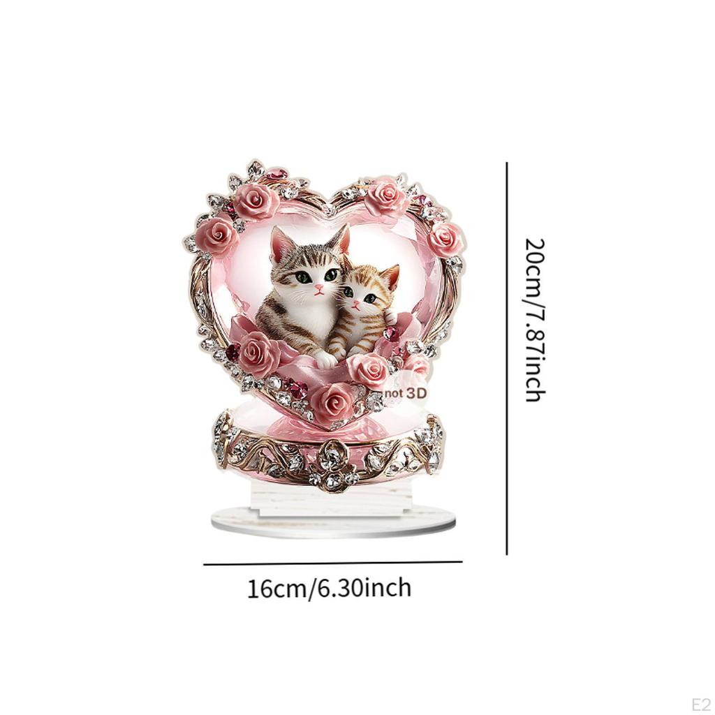 2D Acrylic Ornamas Art Ornaments Ornament Collectable Decoration Plagal for Drassing Bedroom Shelf