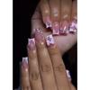 50/100 pezzi Rosa Bianco Kawaii Fiocco Ciondolo per Unghie 3D Resina Fiocco Flatback Gemme per Unghie 8*10mm Strass Gioielli per Nail Art #Papillon