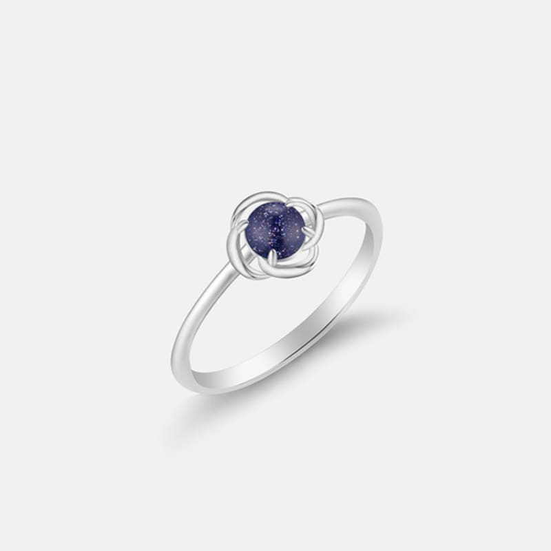 METROCITY JEWELRY La Rosa Sterling Silver White Ring A253SR3462WPF