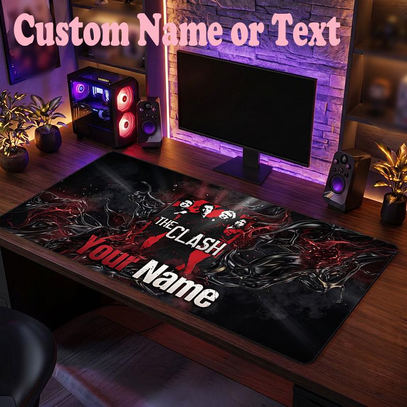 The Cure Customized Name Text Mouse Pad, Large Desk Mouse Mat Personalized Home Office Present