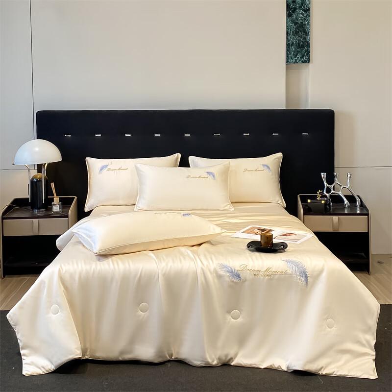 Aosimeng Вышитое летнее одеяло из ледяного шелка