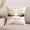 Non Core Ins Beauty Makeup Eyelash Peach Skin Pillow Case Office Cushions Suitable For Sofa Car Bedroom Decorative Cushion Cover