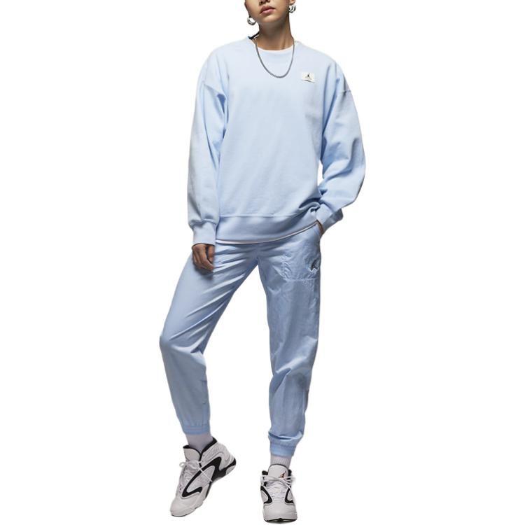 Jordan Sweatshirts Women's Ice Blue Crew Neck Moderate DQ4600-411