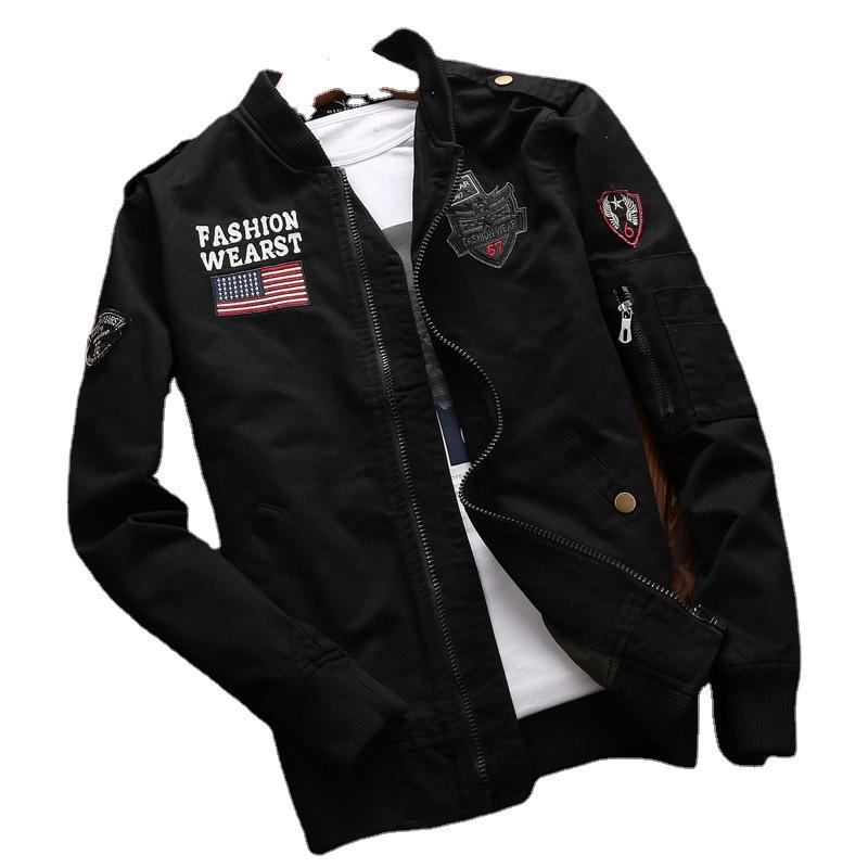 Giacca da volo militare Giacca da uomo Air Force One primavera autunno Giacca taglie forti