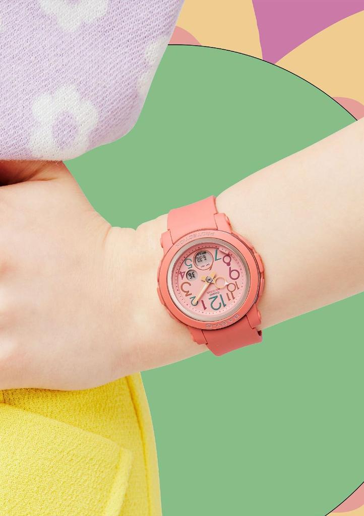 CASIO Baby-G BGA-290PA-4AJF Retro-Pop Multi-Color Watch, Women's, 10 ATM Water Resistant, 70s-80s Style