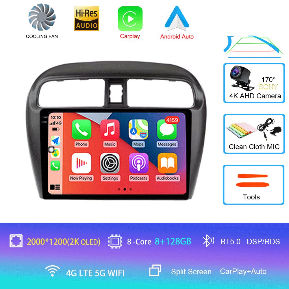 Android 14 Car Radio For Mitsubishi Mirage Attrage 2012-2018 Space Star 2014 Gps Navigation Stereo Multimedia