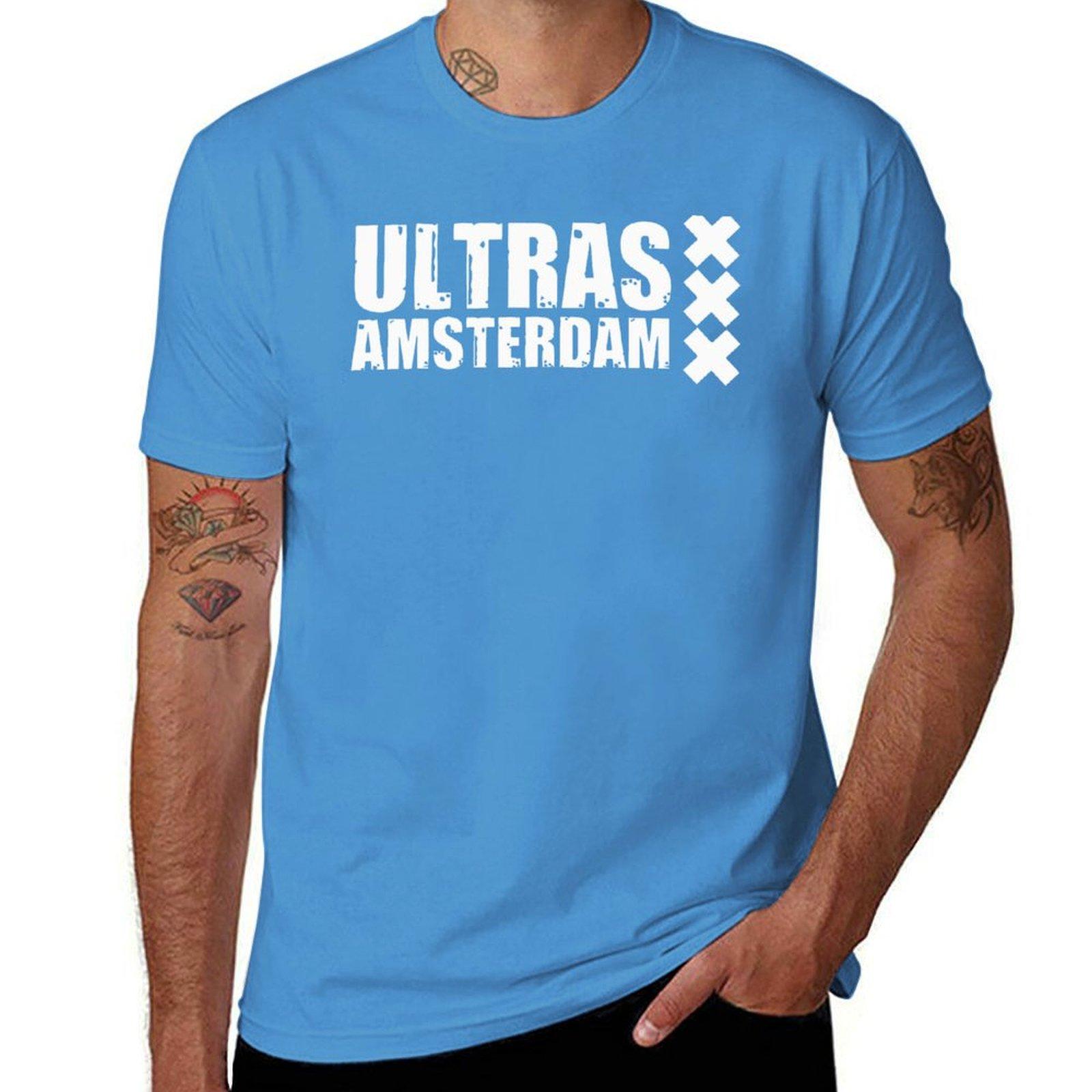 ultras amsterdam art T-Shirt customizeds summer tops kawaii clothes Men s t shirts S
