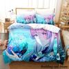 Genshin Impact Kokomi 3D Bedding Set Anime Cartoon Duvet Cover Kawaii Girls Adult Kid Bedroom Decor