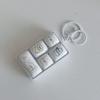 Cute Design Decompression Button Toy 5 Keys 5 Keys Fidget Keychain  Accessories Gift