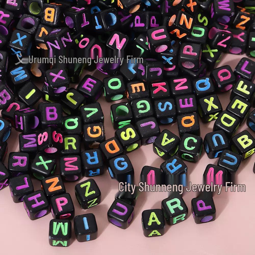 Acrylic Letter and Number Beads for Kids' DIY Jewelry and Crafts