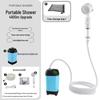 Portable Outdoor Electric Shower Set with Charging Shower Head and Tent