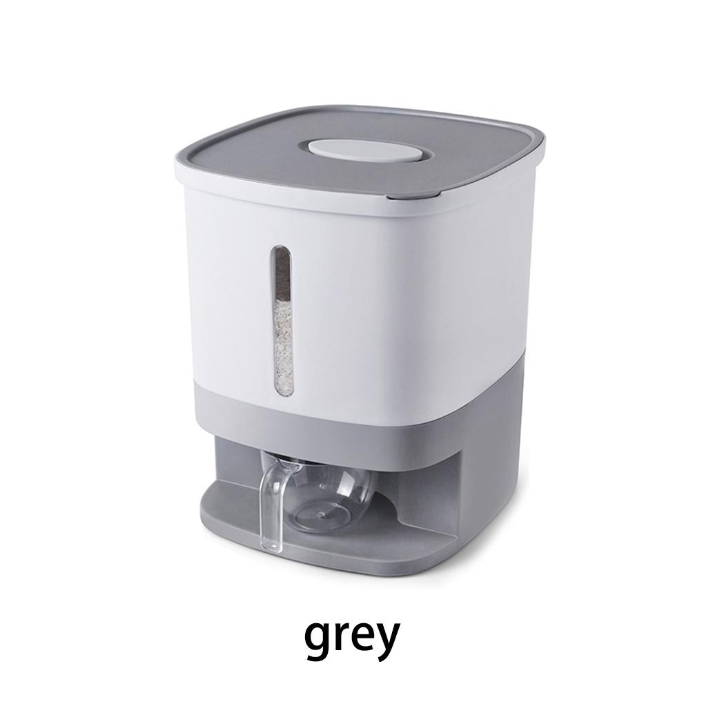10KG Rice Bucket Dispenser Sealed Grain Case Cereal Food Storage Box Moisture-proof Transparent Powder Boxes Tank