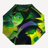 Maleficent Themed Automatic Opening and Closing Umbrella, Brightly Colored 8-rib Portable Umbrella, Suitable for Men and Women, A Perfect Gi