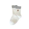 Female Embroidered Puppy Mid-calf Socks for Autumn and Winter, Sweet and Loose Postpartum Socks, Cartoon Socks