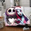 1Pc Jack Sally'S Winter Romance Blanket Soft Throw Blanket For Home Bedroom Bed Sofa Travel Office Solid Christmas Blanket