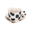 JUSTINLAU Ceramic Mug Valentine's Day Gifts Breakfast Coffee Milk Oat Cup Creative Couple Cup with Handle Home/Office Water Cups