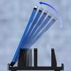 Dual-Slot Adjustable Vertical Laptop Stand Abs Plastic 4In1 Design Space-Saving For Macbook Chromebook Surface Hp Dell Book Ipad