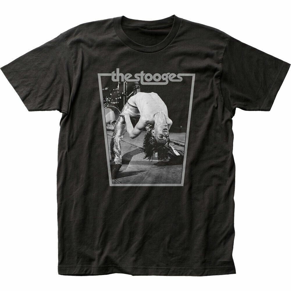 Iggy Pop Iggy Bend T Shirt Mens Licensed Rock N Roll Music Band Stooges Black XXL