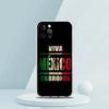 For iPhone 15 16 14 13 12 11 Pro Max XS X XR SE 7 8 Plus soft Silicone Clear Cover Mexico Flag Luxury Phone Case