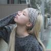 Wrinkle Head Band (marble Grey)