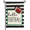 Hello Football Game Day Garden Ag 12x18 Inch Double Sided Sports Yard Footb...