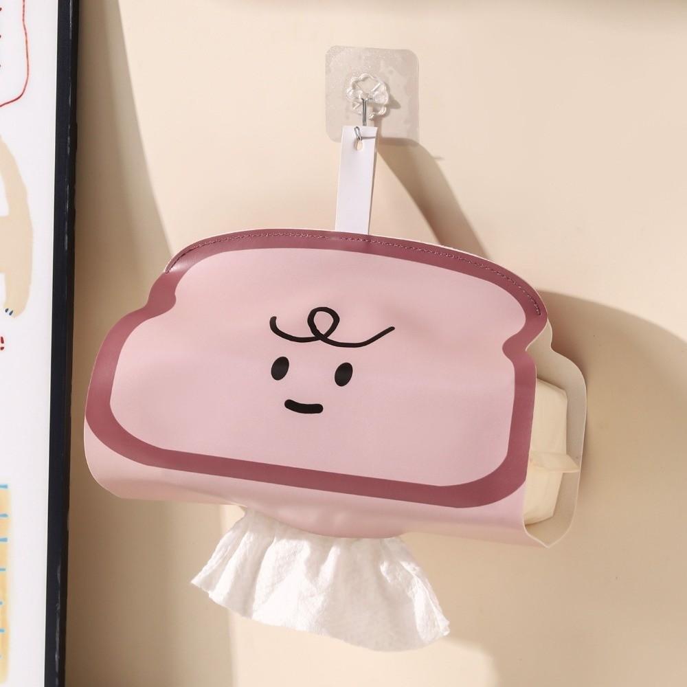 PU Leather Hanging Tissue Bag Cartoon Wall Hanging Tissue Holder Creative Napkin Dispenser Bedside