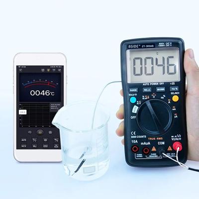BSIDE Multimeter Auto/Manual Range Digital Universal Meter 6000 Counts LCD Display True RMS Smart