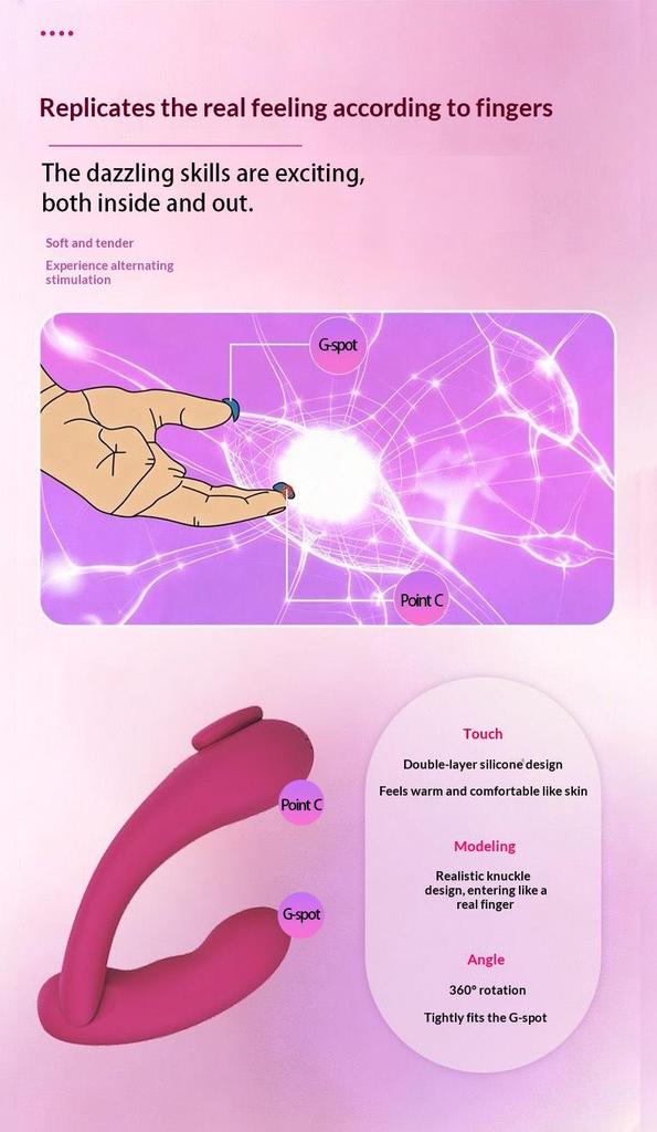 App-Controlled Wearable Invisible Female Vibrator with 360-Degree Rotation for Couples