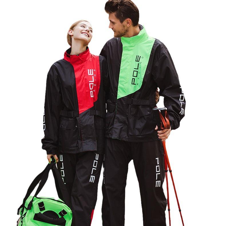 Men's Full-Body Waterproof Motorcycle Riding Suit - Rainproof, Touring, Split Type