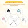 2 Pack Electric Eggs Mixer Heads Milk Frother Heads Eggs Whisk Accessories for Smooths Coffee Milk Foam Puree Kids Foods
