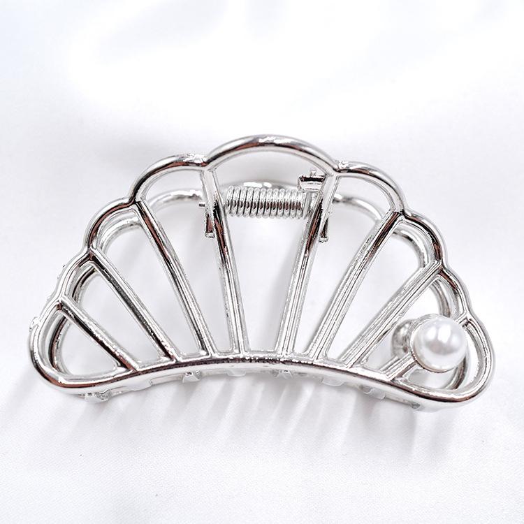 Unique Fashion Hair Accessories Ladies Geometric Metal Korean Hair Claw Clip