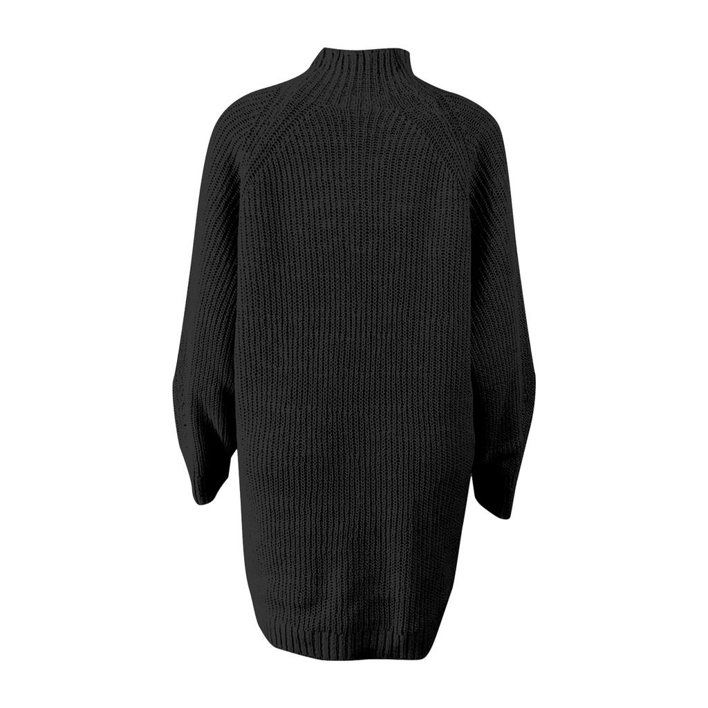 Women's Oversize Pullover High Neck Loose Casual Loose Long Sleeve Shirts Warm Long Sleeve Knitted Basic Top Tops Sweatshirt